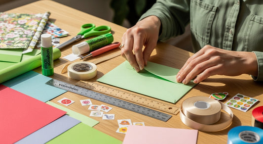 envelop cadeau maken, creatieve materialen