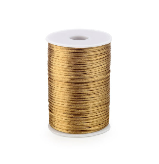 Satijnkoord Koper 2mm / 100 mtr.