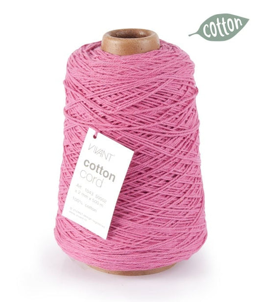 Fuchsia katoentouw voor creatieve projecten en handwerk - 500 meter - Katoen Touw