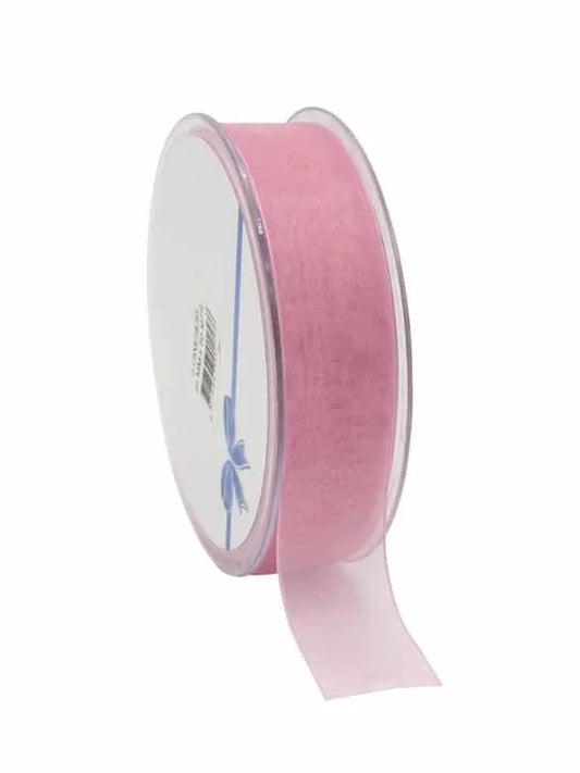 Oud Roze Organza lint