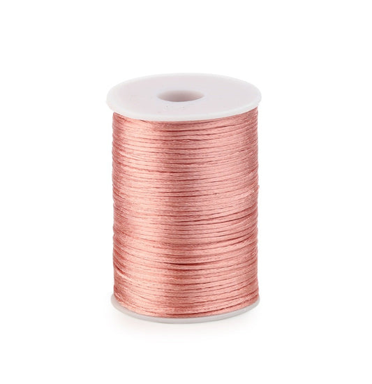 Satijnkoord Rose Gold 2mm / 100 mtr.