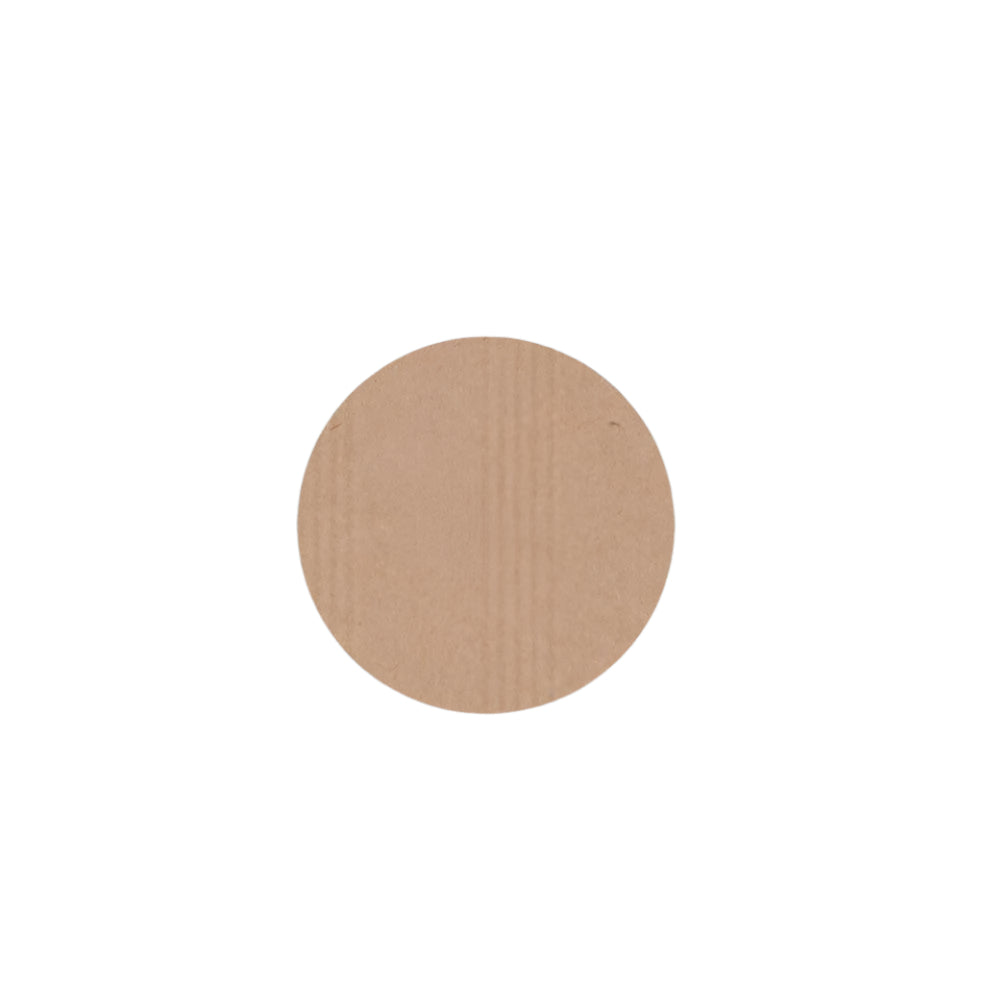 Blanco kraft Etiket Rond - Kadopapier.net