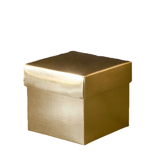 Cadeaudoosje Kubus Goud - Kadopapier.net