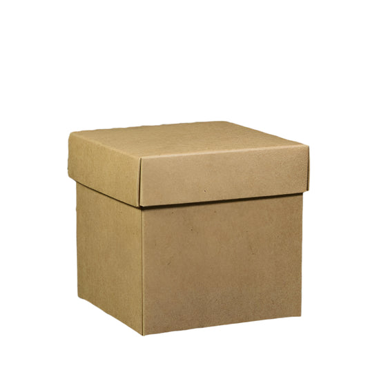Cadeaudoosje Kubus Kraft - Kadopapier.net