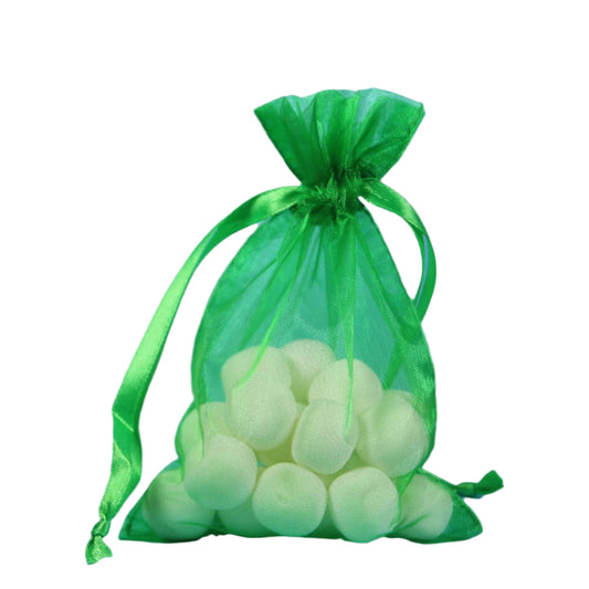 Emerald Organza zakje - Kadopapier.net