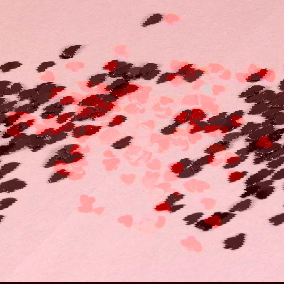 Hartjes strooisel Rood - Kadopapier.net