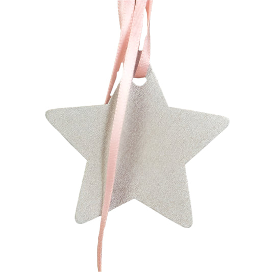 Houten Ster Zilver - Kadopapier.net