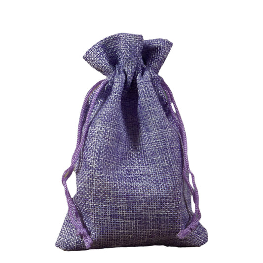 Jute kadozakje Lavendel - Kadopapier.net