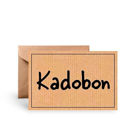 Kadobon Kraft rechthoek