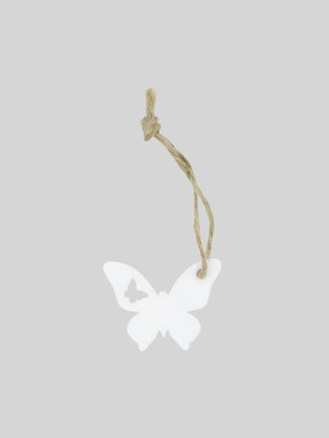Kadohanger Vlinder Wit - Kadopapier.net Kadohanger Vlinder Wit - Kadopapier.net