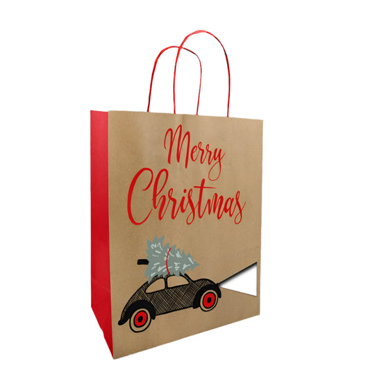 Kerstdraagtas Drive - Kadopapier.net