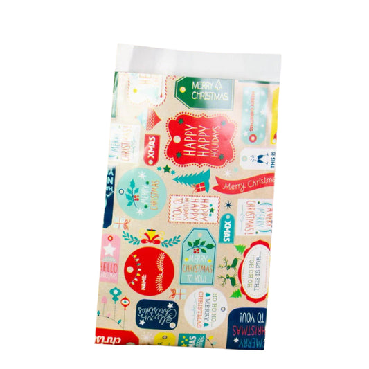 Kerstzakje Kerstlabels - Kadopapier.net