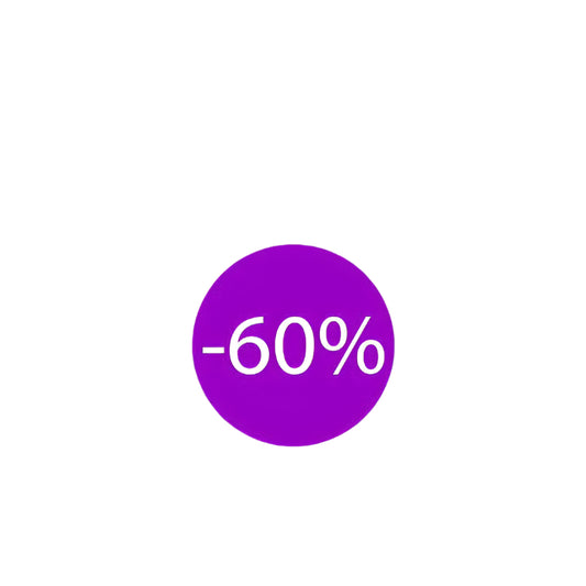Korting sticker Mini -60% - Kadopapier.net