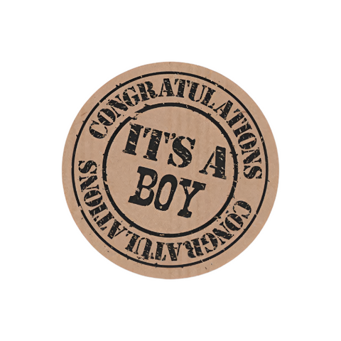 Kraft wensetiket "It's a Boy " - Kadopapier.net Kraft wensetiket "It's a Boy " - Kadopapier.net