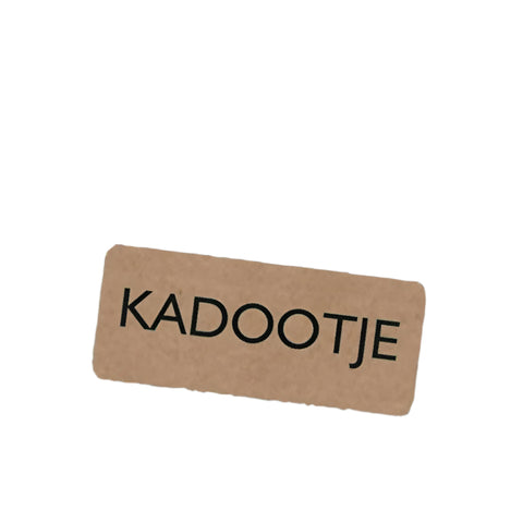 Kraft wensetiket Kadootje Zwart - Kadopapier.net Kraft wensetiket Kadootje Zwart - Kadopapier.net
