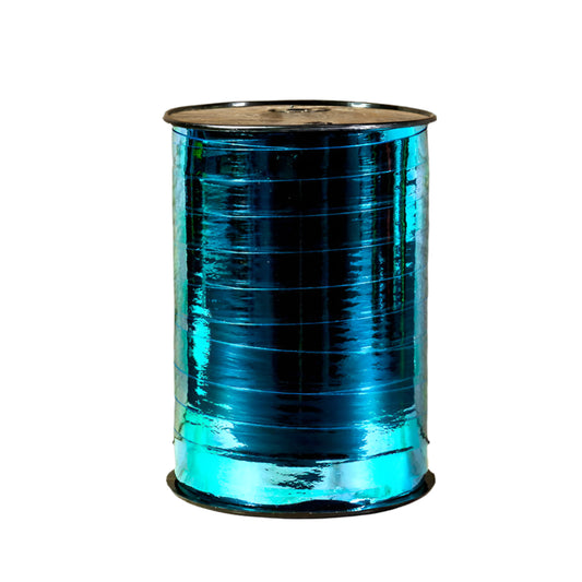 Metallic krullint Turquoise - Kadopapier.net