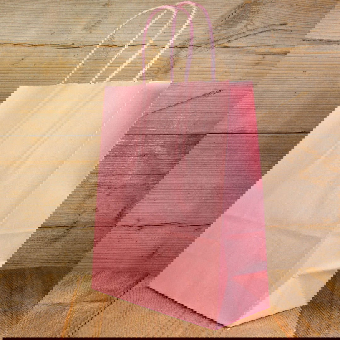 Papieren Draagtas Zacht Roze - Kadopapier.net