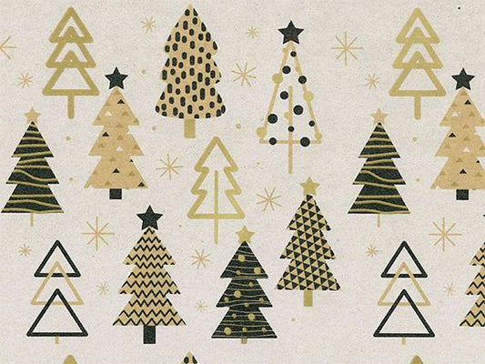 Bruin Kraft Kerst Inpakpapier 65g/m² – 100% Gerecycled – 30 & 50cm x 100m