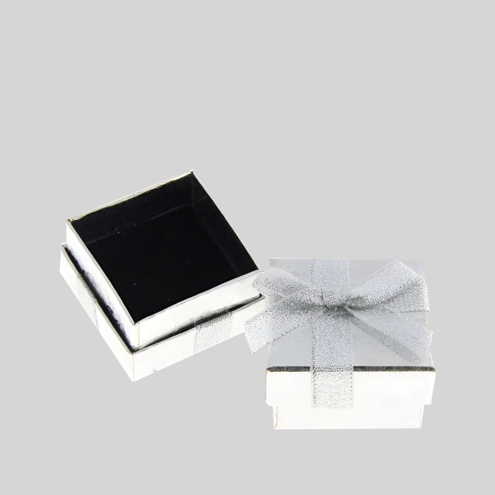 Ringdoosje Hoogglans Zilver - Kadopapier.net