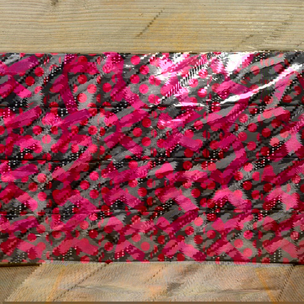 Ringdoosje Stip Fuchsia - Kadopapier.net