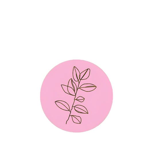 Rond Roze Tak Etiket - Kadopapier.net