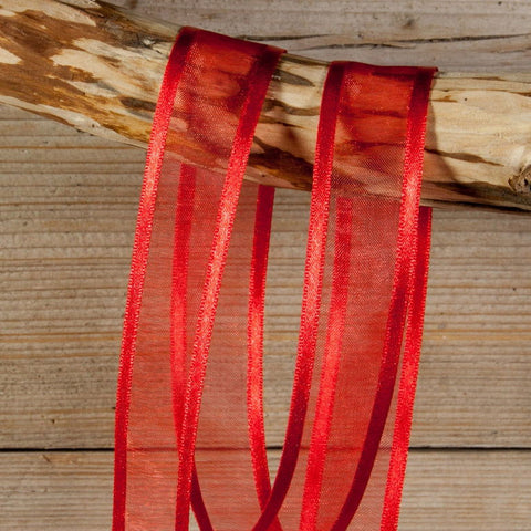 Satin edge Organzalint Rood - Kadopapier.net Satin edge Organzalint Rood - Kadopapier.net