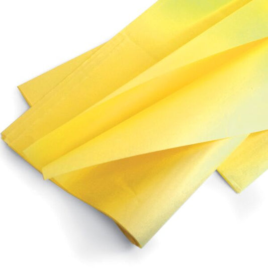 Premium Geel Vloeipapier 17 Grams Watervast & Kleurecht Zijdepapier | 25x36cm, 36x50cm, 50x75cm