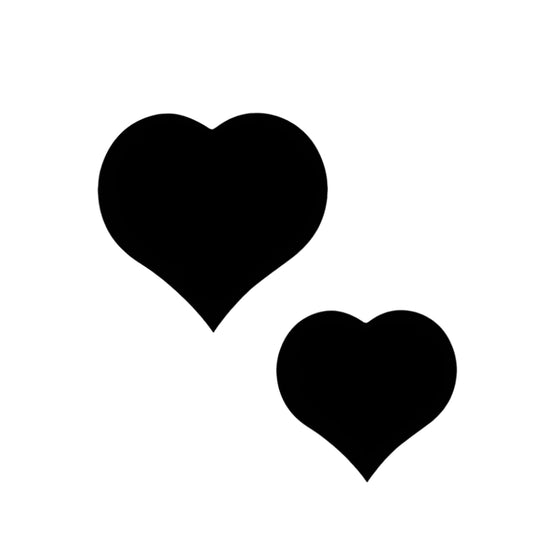 Sluitsticker Hart Zwart - Kadopapier.net