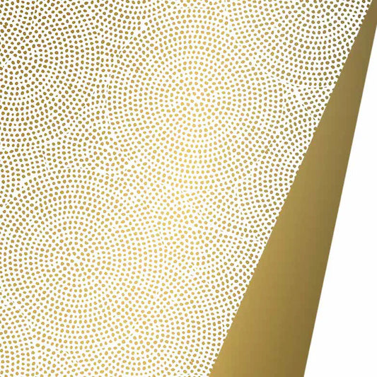 Inpakpapier Spirograph goud 30-70 cm x 175 m - Luxe en elegant