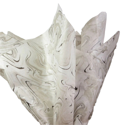 Vloeipapier Marmer Zwart - Kadopapier.net