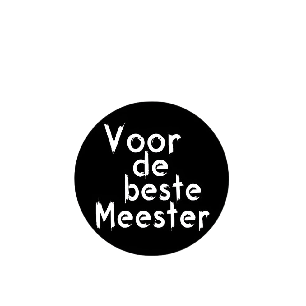 Wensetiket Beste Meester - Kadopapier.net