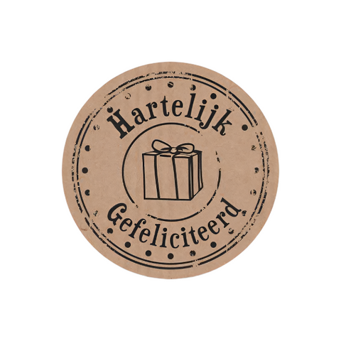 Wensetiketten HG Rond Kraft - Kadopapier.net Wensetiketten HG Rond Kraft - Kadopapier.net