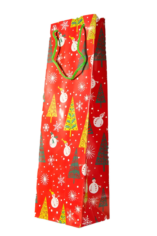 Wijnflestas papier Rood - Kadopapier.net