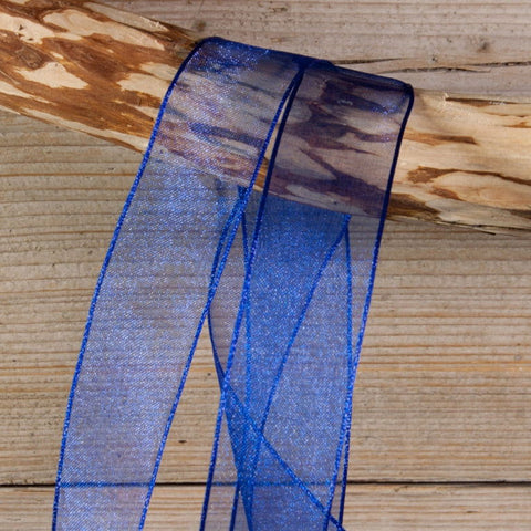 Wired organzalint Kobaltblauw - Kadopapier.net Wired organzalint Kobaltblauw - Kadopapier.net