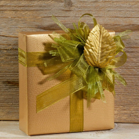 Zijden decoratie Blaadje Goud - Kadopapier.net Zijden decoratie Blaadje Goud - Kadopapier.net