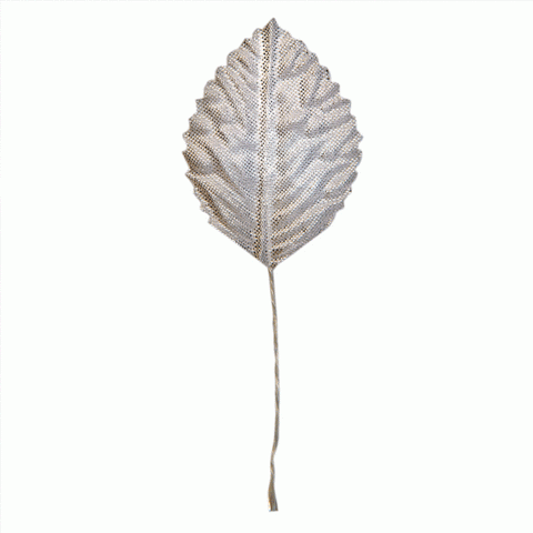 Zijden decoratie Blaadje Zilver - Kadopapier.net Zijden decoratie Blaadje Zilver - Kadopapier.net