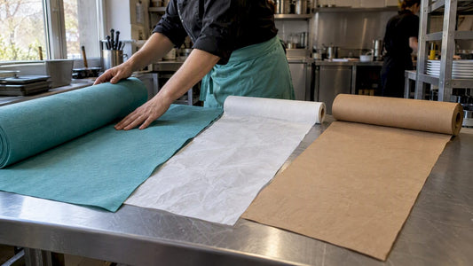 Papieren tafellopers met diverse structuren