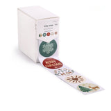 Rol Scandinavische kerststickers in dispenserdoos - Kadopapier.net