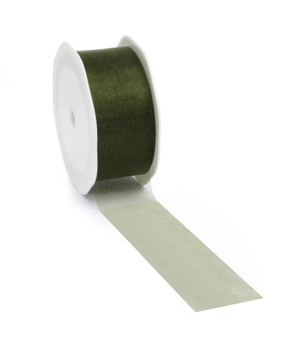 Mosgroen voile lint voor creatieve projecten en decoratie