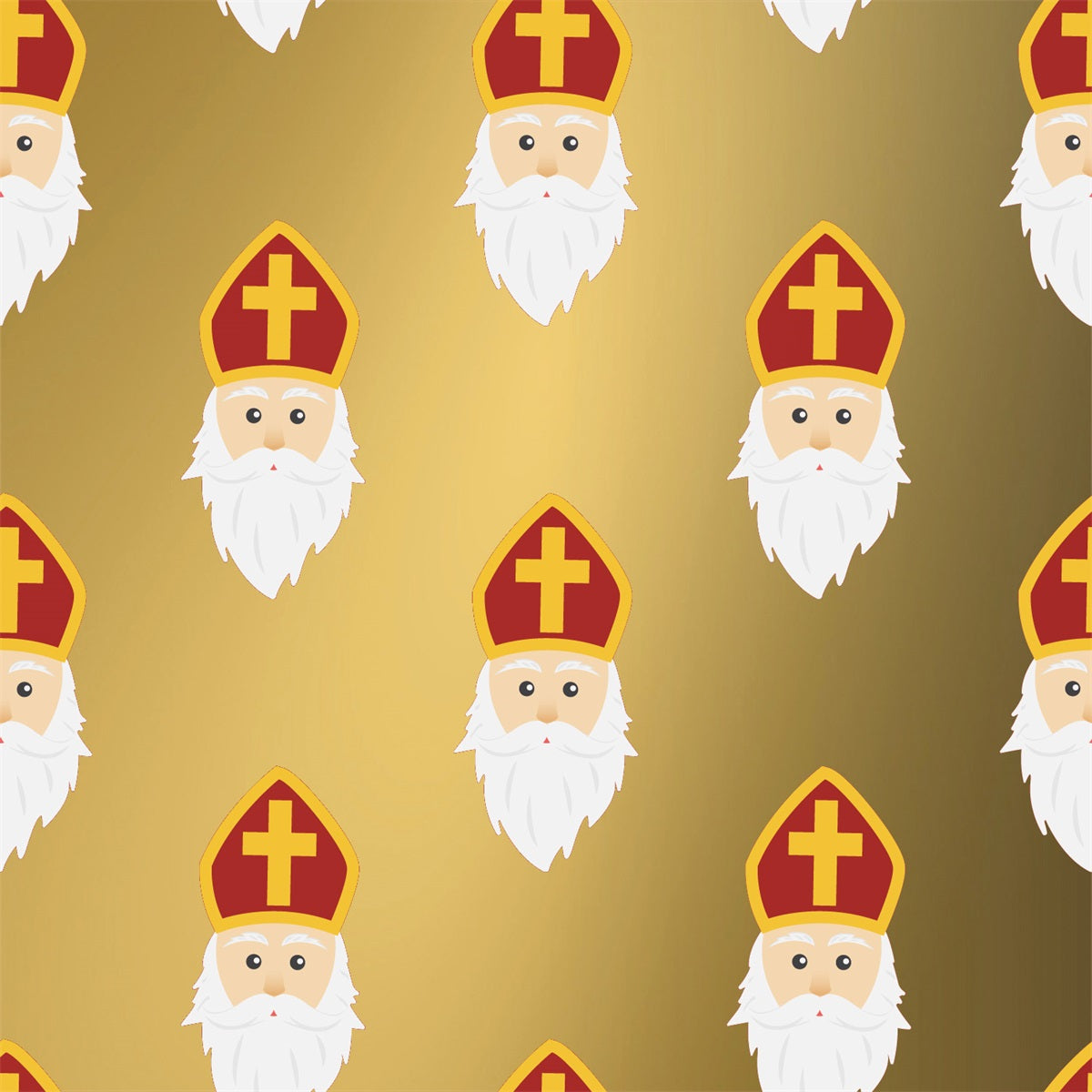 Sintzakje goud met Sinterklaas - Kadopapier.net