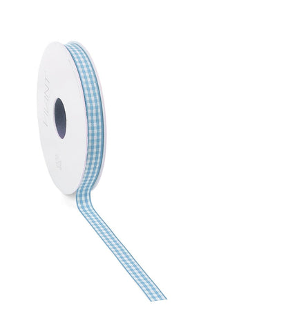 Lichtblauw Ruitjes Cadeaulint > 9/15mm x 20m