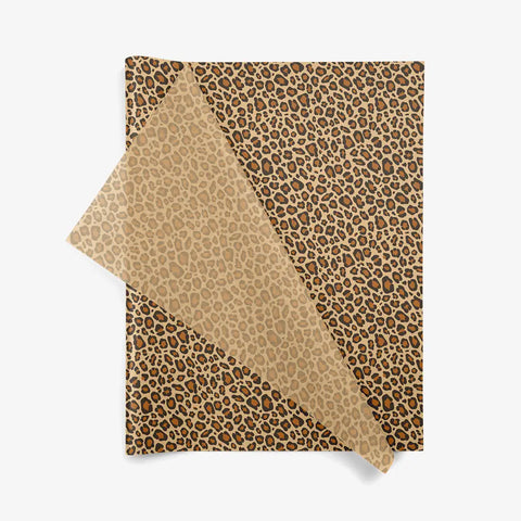 Leopard Vloeipapier – Stoer Luipaardprint – Kraft Bruin 50x75 cm & 36x50 cm – 200 Vellen/Pak