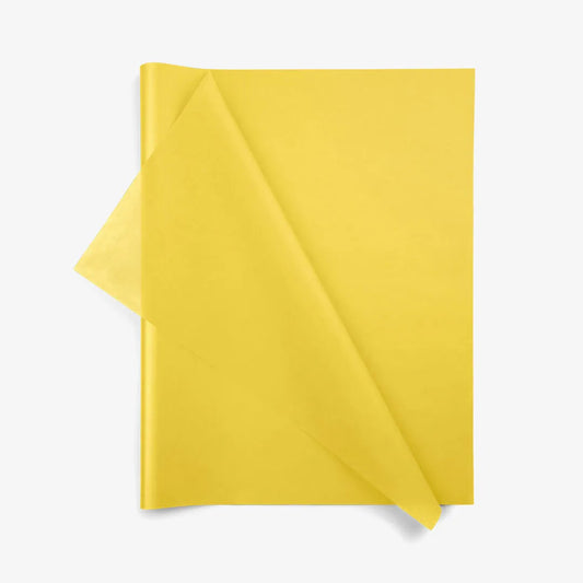 Vloeipapier Wax Geel 36x50cm & 50x76cm – Ideaal voor Bloemen!