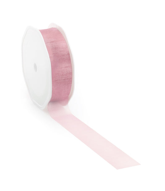 Oudroze voile lint voor decoratie en creatief gebruik