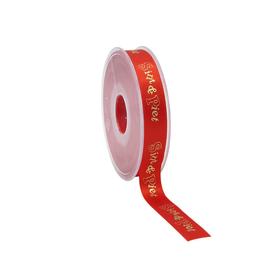 Satijnen Sintlint Rood - 15 mm / 23 mm - 25 meter
