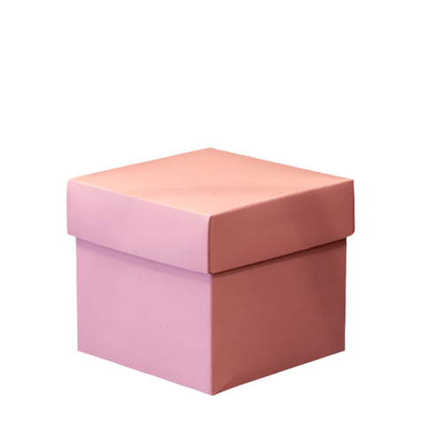 Cadeaudoosje kubus Roze. - Kadopapier.net
