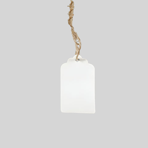 Cadeaulabel Retro Wit klein - Kadopapier.net