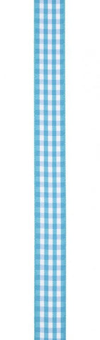 Cadeaulint met ruitjes Turquoise - Kadopapier.net