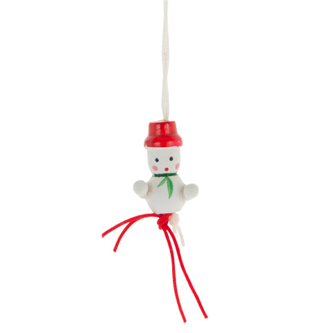 Gelukshanger Sneeuwman met handjes > 3cm | 50 Stuks