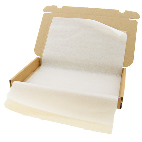 Brievenbus verzendkit Kraft ECO A5 – 20x kraft brievenbusdoos 255x155x28 mm + vloeipapier, SizzlePak opvulmateriaal & bedankstickers – Unboxing pakket voor webshops